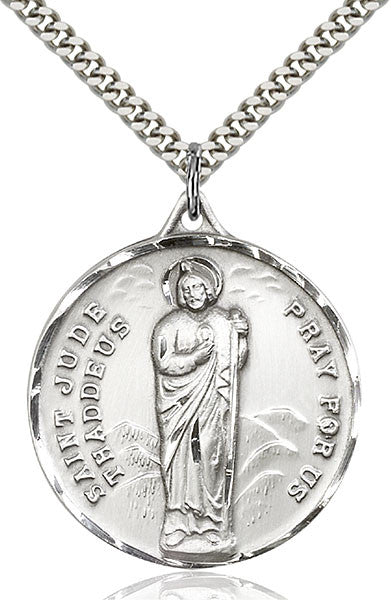 Sterling Silver St. Jude Pendant