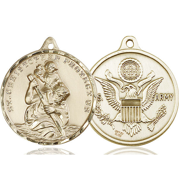 14kt Gold St. Christopher Medal