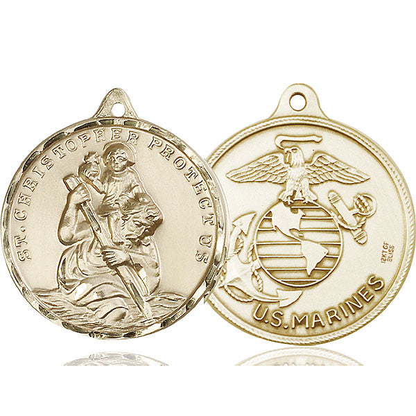 14kt Gold St. Christopher Medal