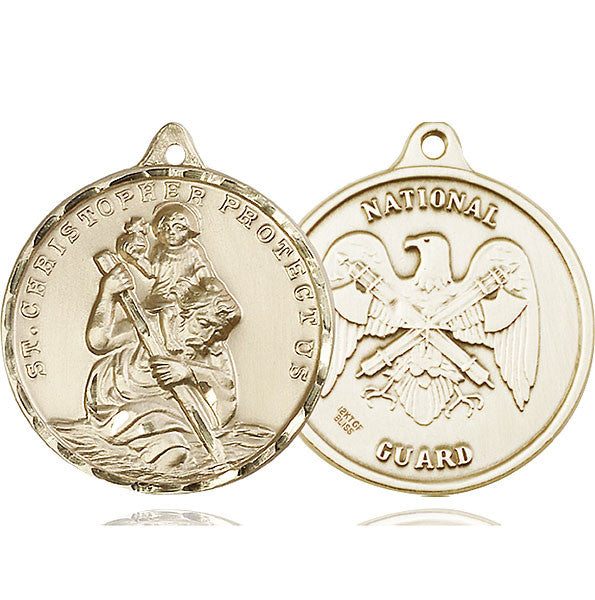 14kt Gold St. Christopher Medal