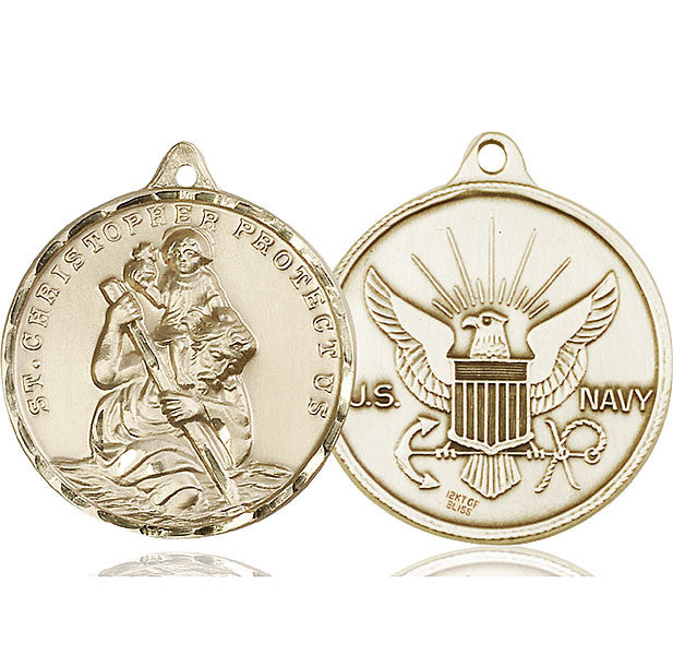 14kt Gold St. Christopher Medal