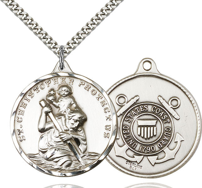 Sterling Silver St. Christopher Pendant
