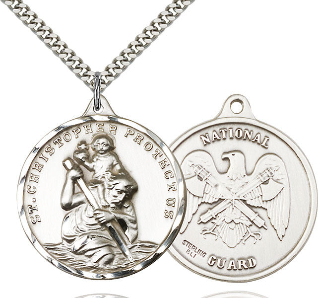Sterling Silver St. Christopher Pendant