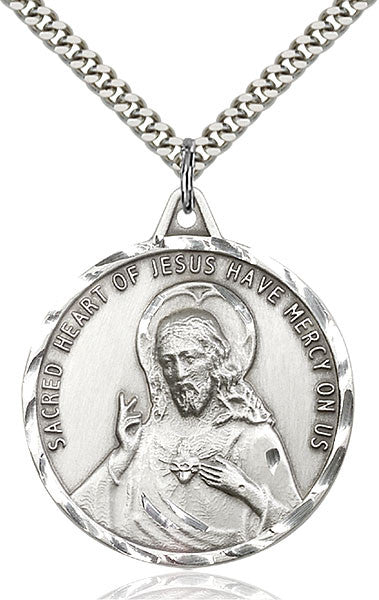 Sterling Silver Scapular Pendant