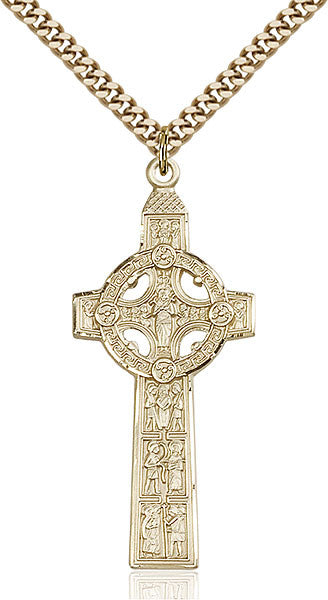 Gold Filled Scriptures Cross Pendant