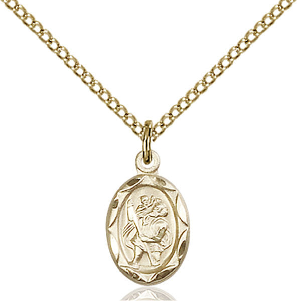 Gold Filled St. Christopher Pendant