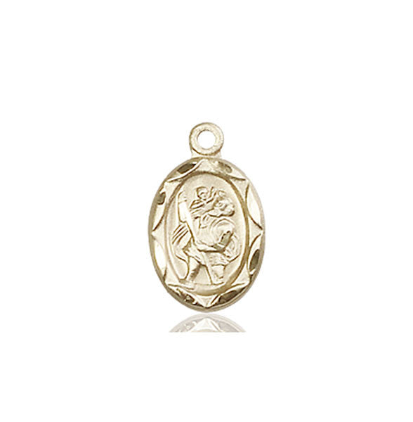 14kt Gold St. Christopher Medal