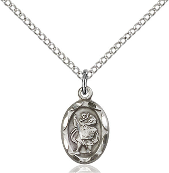 Sterling Silver St. Christopher Pendant