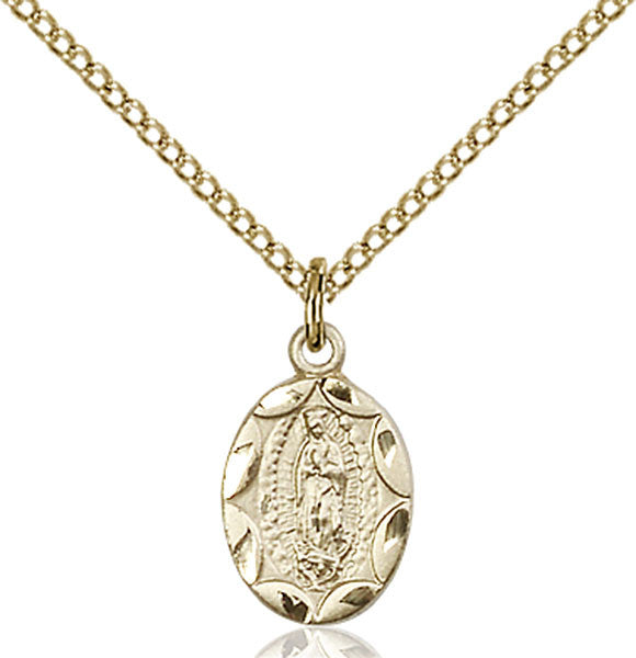 Gold Filled O/L of Guadalupe Pendant
