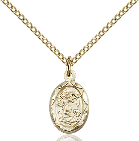 Gold Filled St. Michael the Archangel Pendant