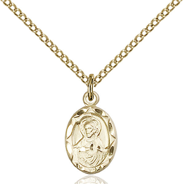 Gold Filled Scapular Pendant