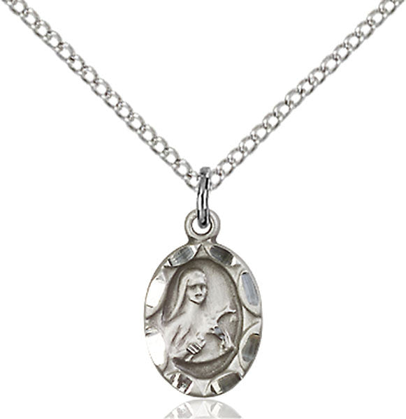 Sterling Silver St. Theresa Pendant