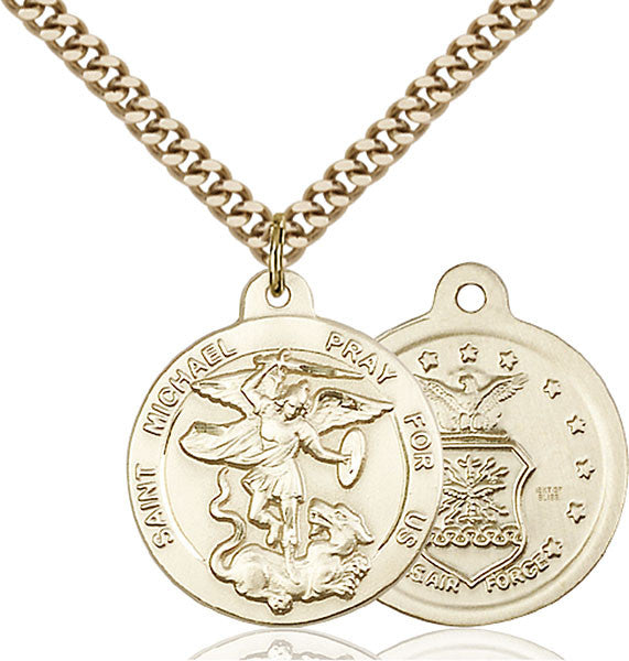 Gold Filled St. Michael the Archangel Pendant