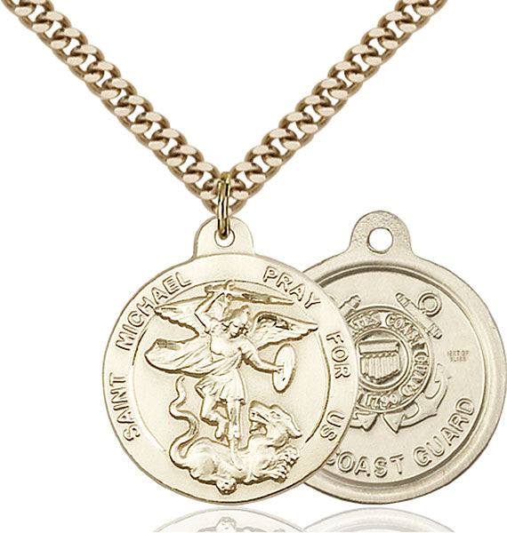 Gold Filled St. Michael the Archangel Pendant