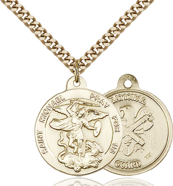 Gold Filled St. Michael the Archangel Pendant