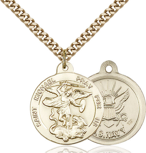 Gold Filled St. Michael the Archangel Pendant