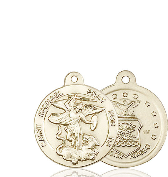 14kt Gold St. Michael the Archangel Medal