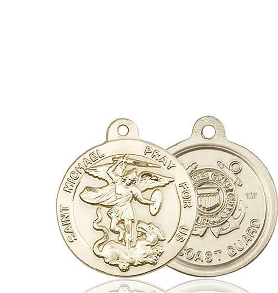14kt Gold St. Michael the Archangel Medal