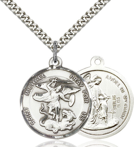 Sterling Silver St. Michael the Archangel Pendant