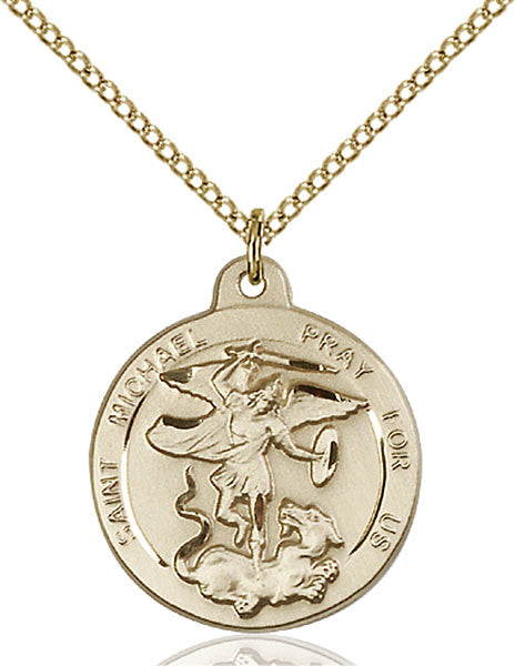 Gold Filled St. Michael the Archangel Pendant