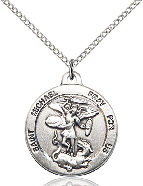 Sterling Silver St. Michael the Archangel Pendant