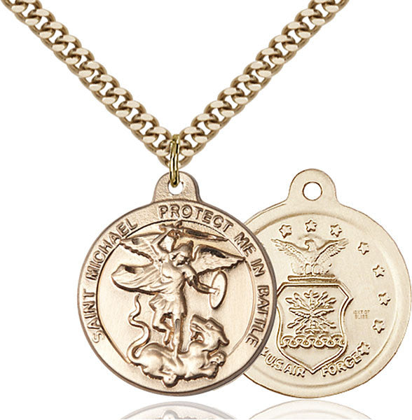 Gold Filled St. Michael the Archangel Pendant