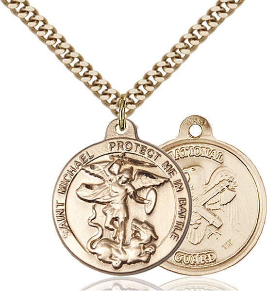 Gold Filled St. Michael the Archangel Pendant