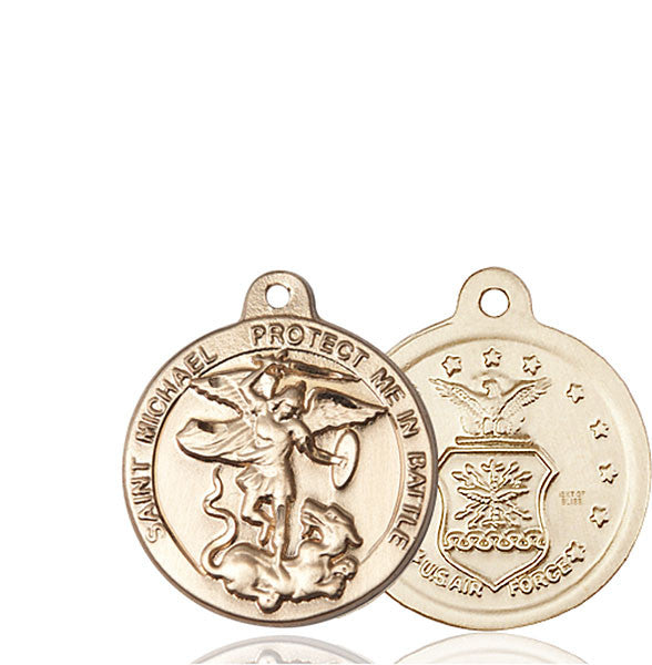 14kt Gold St. Michael the Archangel Medal