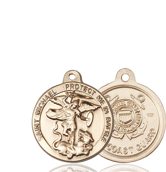 14kt Gold St. Michael the Archangel Medal