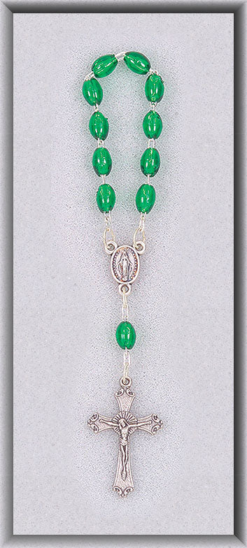 Green Plastic One Decade Rosary