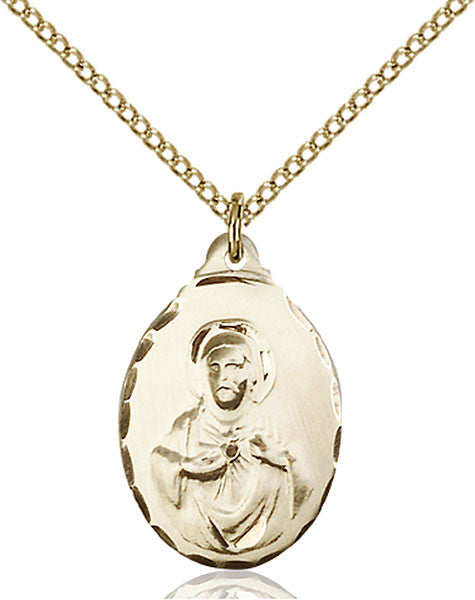 Gold Filled Scapular Pendant