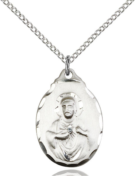 Sterling Silver Scapular Pendant