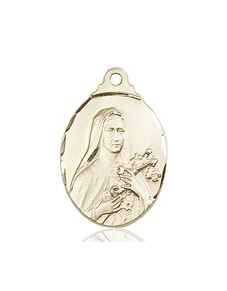 14kt Gold St. Theresa Medal