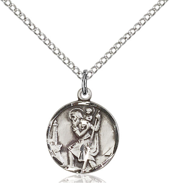 Sterling Silver St. Christopher Pendant