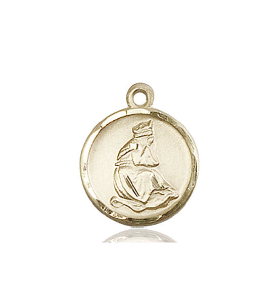 14kt Gold O/L of La Salette Medal