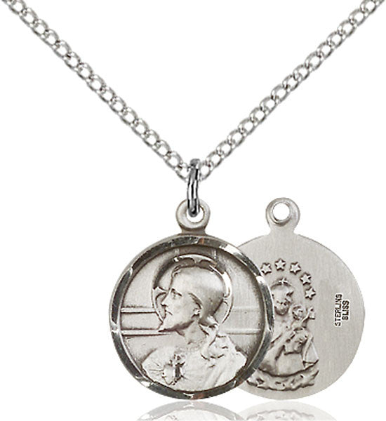 Sterling Silver Scapular Pendant