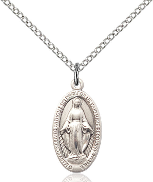 Sterling Silver Miraculous Pendant