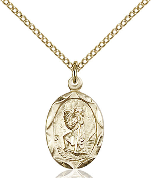 Gold Filled St. Christopher Pendant