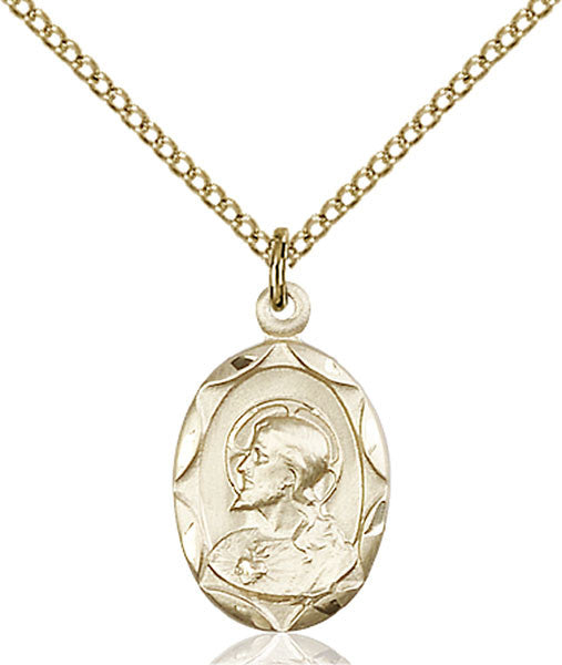 Gold Filled Scapular Pendant