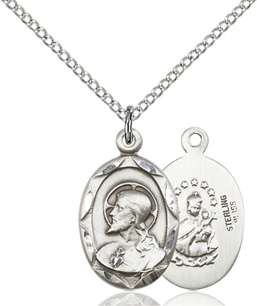 Sterling Silver Scapular Pendant