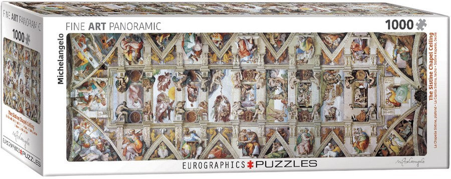 Rompecabezas panorámico de 1000 piezas de la Capilla Sixtina