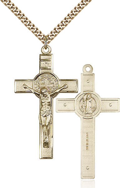 Gold Filled St. Benedict Crucifix Pendant