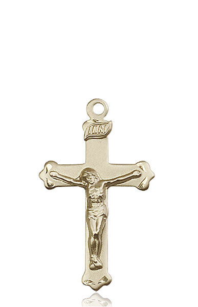 14kt Gold Crucifix Medal