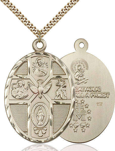 Gold Filled 5-Way / Holy Spirit Pendant