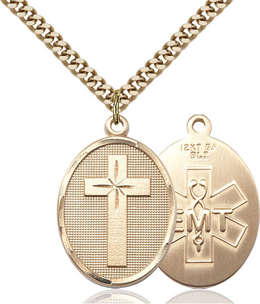 Gold Filled Cross / Emt Pendant