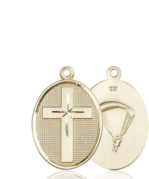 14kt Gold Cross / Paratrooper Medal