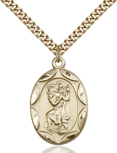 Gold Filled St. Christopher Pendant