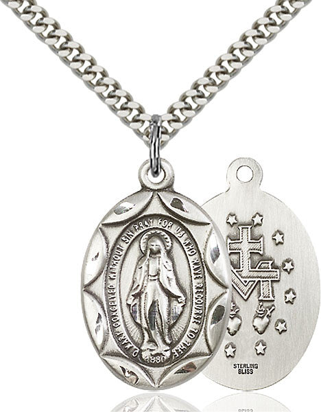 Sterling Silver Miraculous Pendant