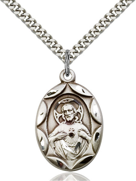 Sterling Silver Scapular Pendant