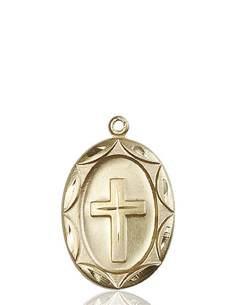 14kt Gold Cross Medal